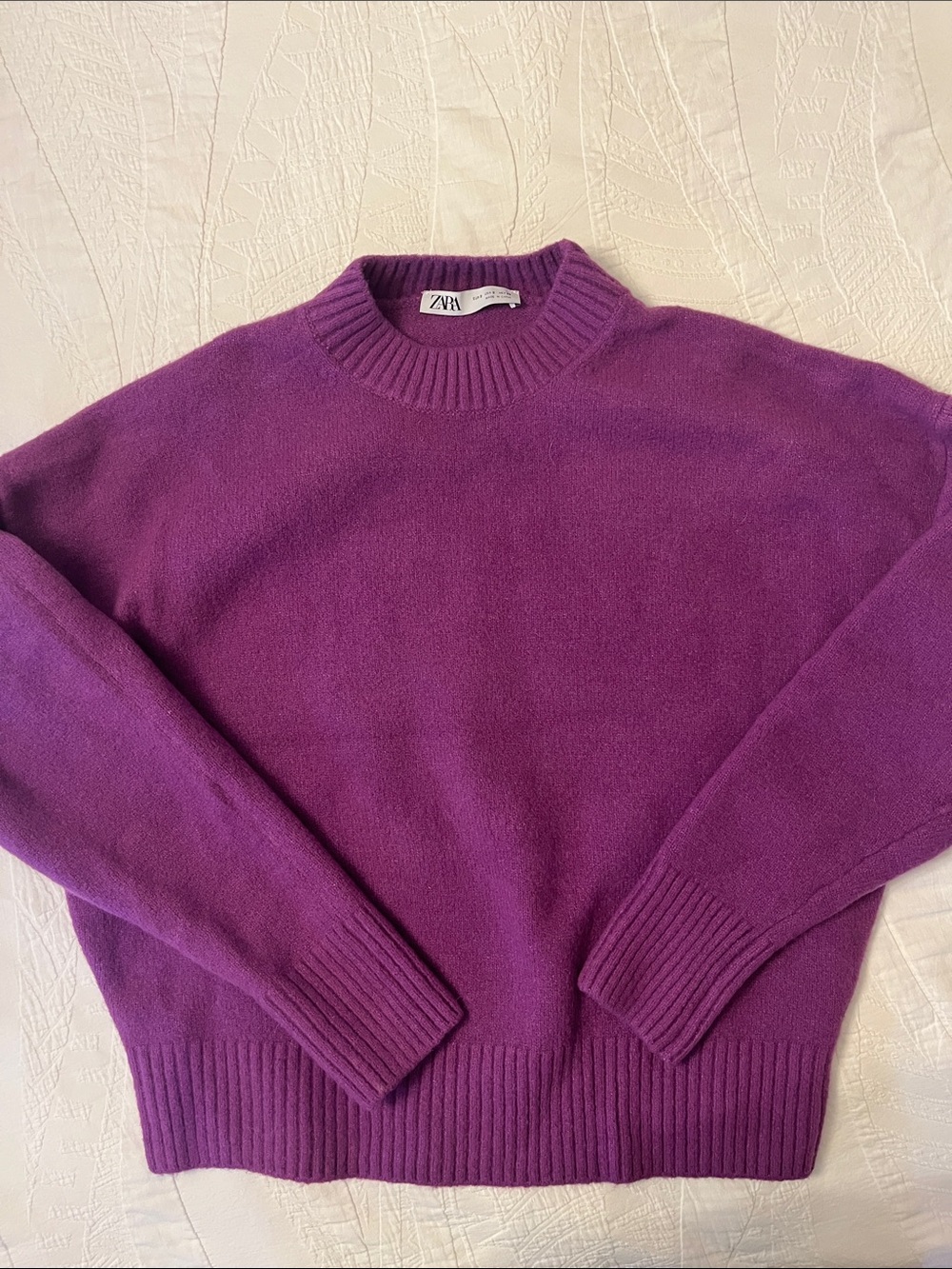 Zara Women's Crewneck Cozy Sweater